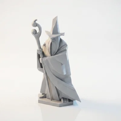 Tượng Geo Gandalf Pháp Sư LOTR – File 3D In Được (STL)
