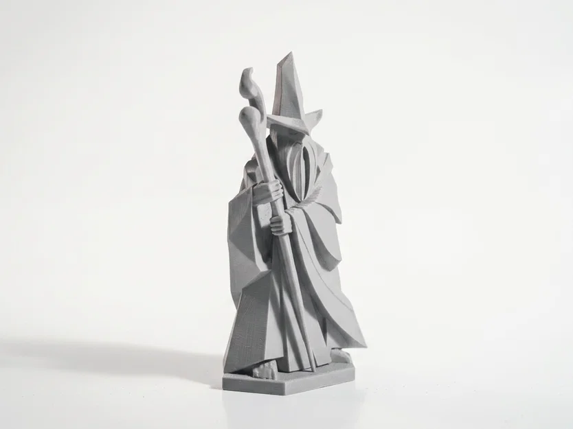 Tượng Geo Gandalf Pháp Sư LOTR – File 3D In Được (STL) - Image 4