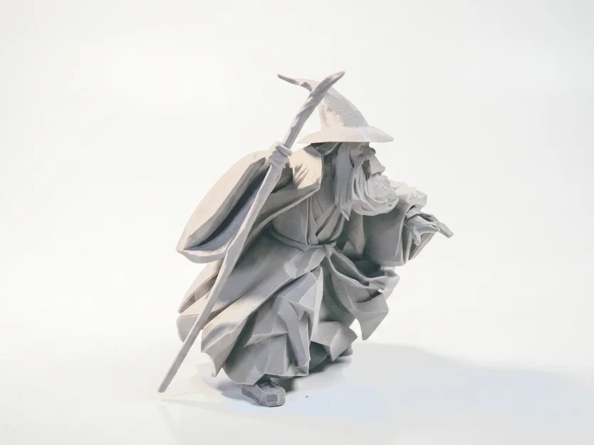 Tượng Geo Gandalf Phù Thủy (Lord of the Rings) 3D Printable STL - Image 4