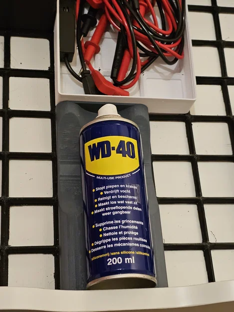 Khay Gridfinity Ngang Cho Lon WD-40 200ml (Horizontal Gridfinity WD-40 200ml Can Holder) - Image 1
