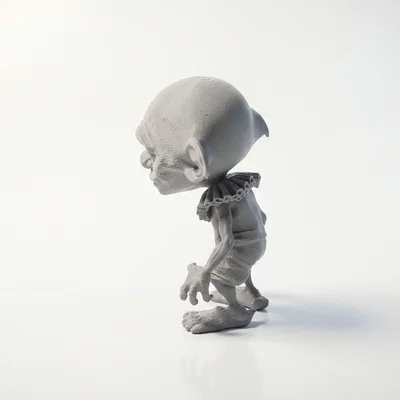 Tượng Gollum (Lord of the Rings) - Mẫu STL 3D Printable