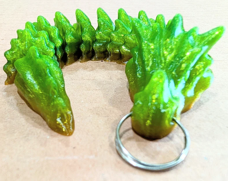 Móc khóa Rồng Xương Khớp Nối (Articulated Bone Dragon Keychains) - Image 2