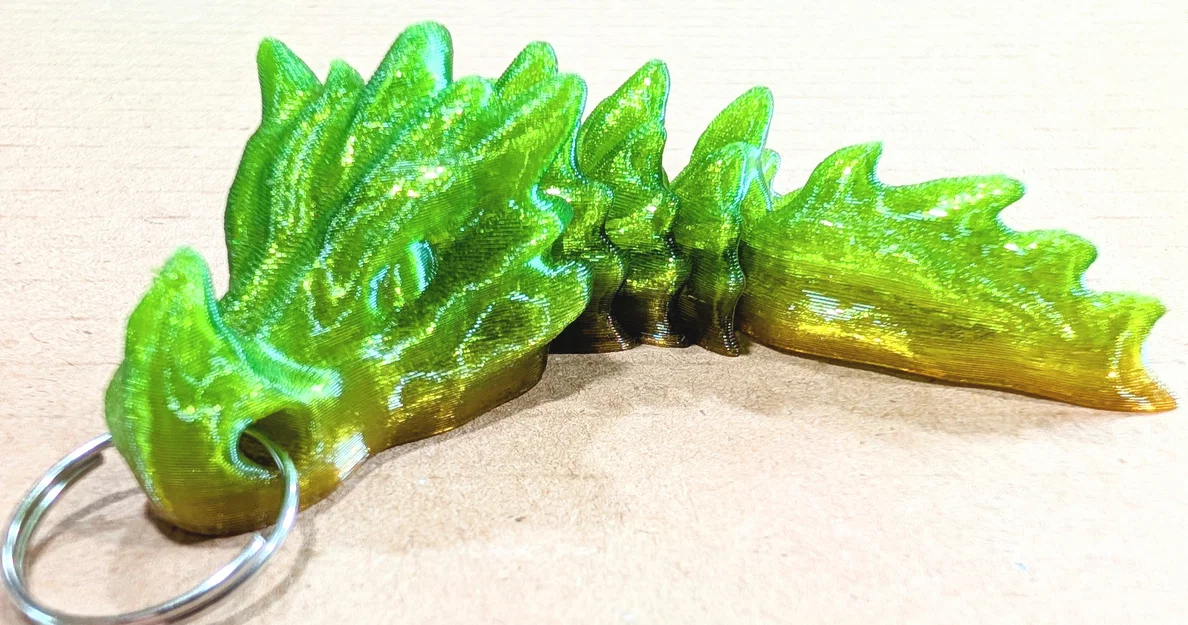 Móc khóa Rồng Xương Khớp Nối (Articulated Bone Dragon Keychains) - Image 3