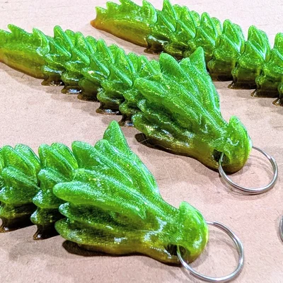 Móc khóa Rồng Xương Khớp Nối (Articulated Bone Dragon Keychains)
