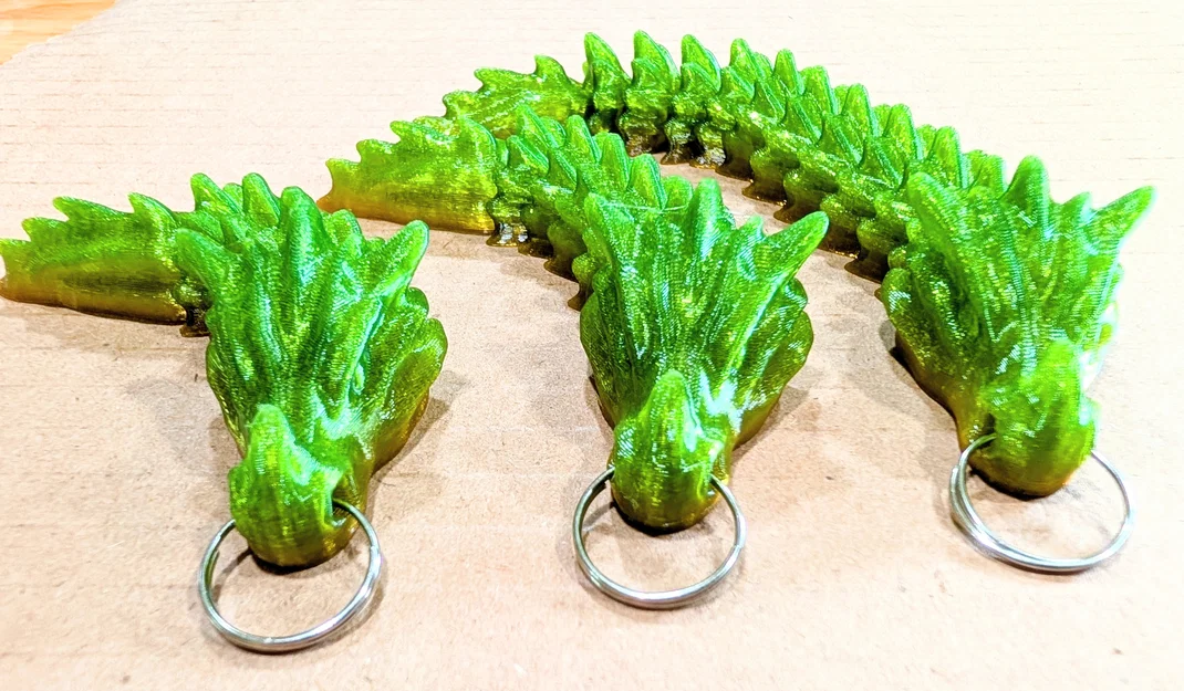 Móc khóa Rồng Xương Khớp Nối (Articulated Bone Dragon Keychains) - Image 5