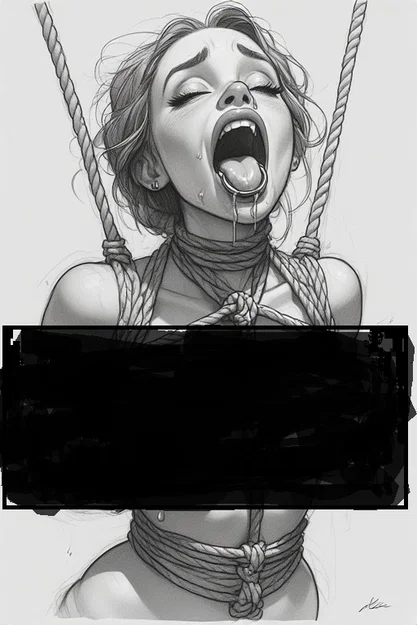 Tranh Khắc 3D Lithophane Nghệ Thuật Bondage Độc Đáo - Image 1