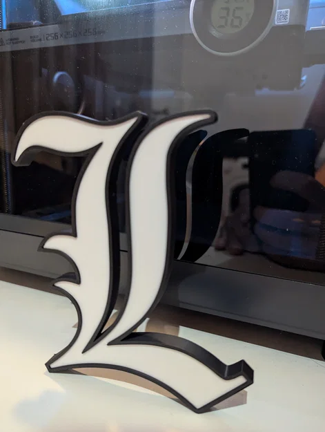 Mô hình logo chữ L từ Death Note trang trí đẹp mắt - Image 1