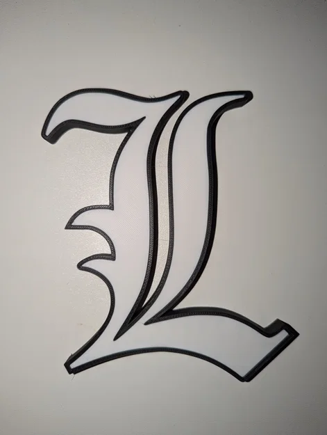 Mô hình logo chữ L từ Death Note trang trí đẹp mắt - Image 2