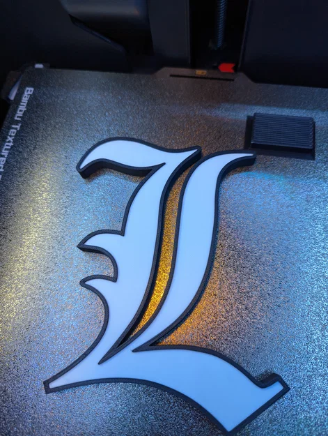 Mô hình logo chữ L từ Death Note trang trí đẹp mắt - Image 3