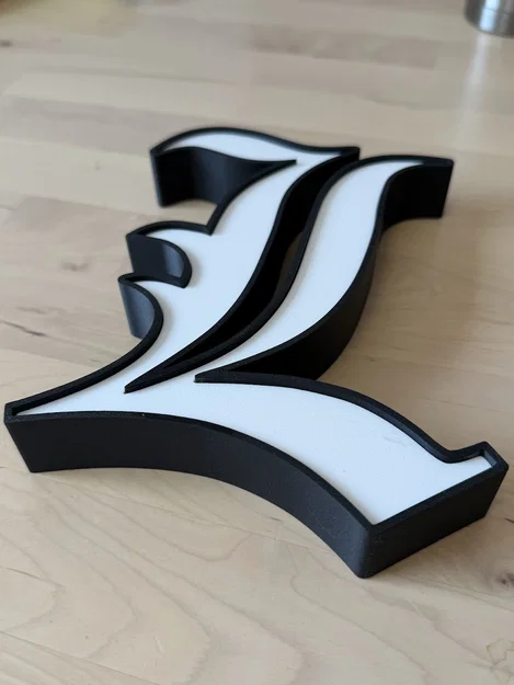 Logo “L” Death Note (dành cho máy in 1 màu) - Image 1