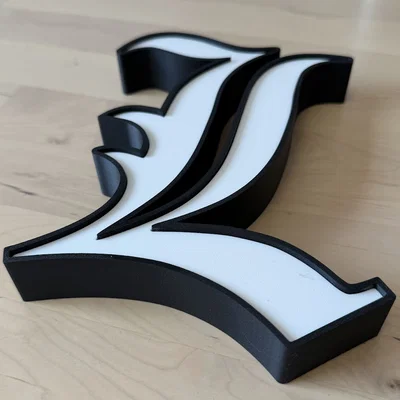 Logo “L” Death Note (dành cho máy in 1 màu)