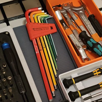 Khay Gridfinity 5x2 cho bộ lục giác PB Swiss Tools (Allen Key Set Holder)