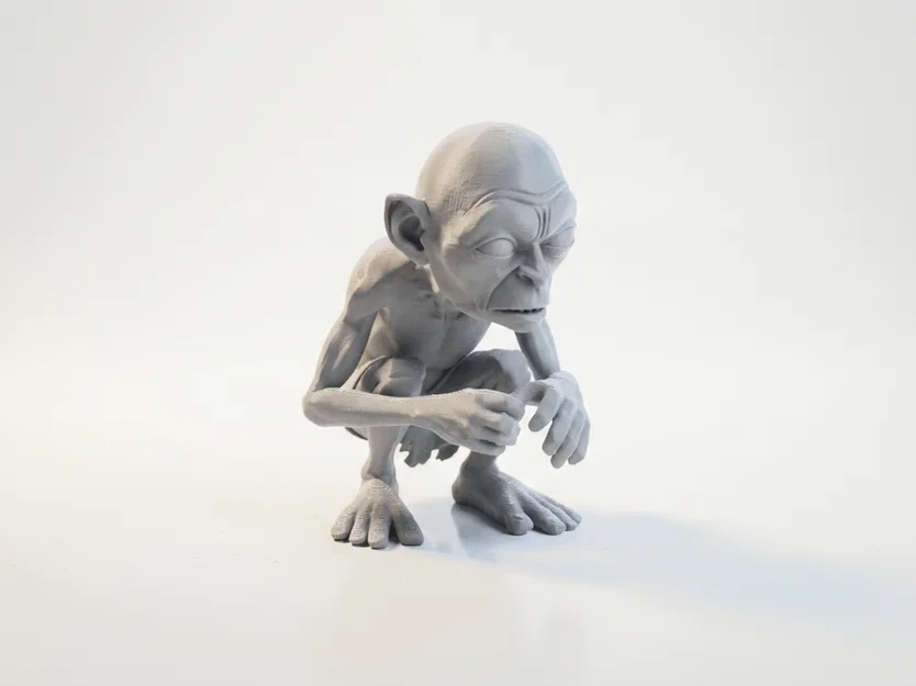 Tượng Gollum Lord of the Rings - Mẫu 3D Printable (STL) Siêu Chi Tiết - Image 1