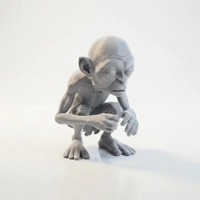 Tượng Gollum Lord of the Rings - Mẫu 3D Printable (STL) Siêu Chi Tiết