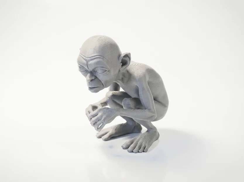 Tượng Gollum Lord of the Rings - Mẫu 3D Printable (STL) Siêu Chi Tiết - Image 2