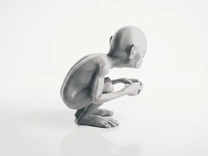 Tượng Gollum Lord of the Rings - Mẫu 3D Printable (STL) Siêu Chi Tiết - Image 3