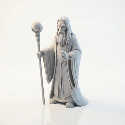 Tượng Saruman Chúa Tể Những Chiếc Nhẫn 3D Printable