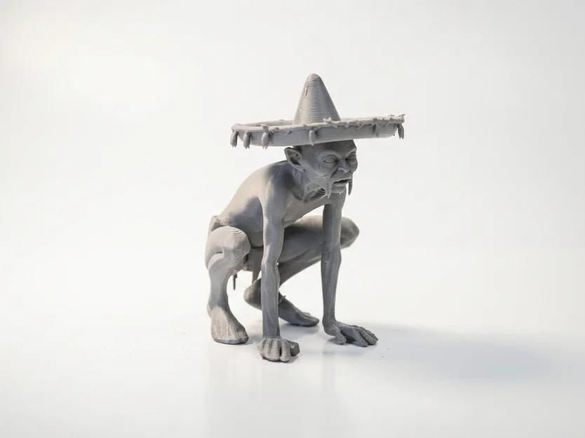 Tượng Smiguel Gollum Lord of the Rings 3D Printable - Image 1