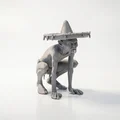 Tượng Smiguel Gollum Lord of the Rings 3D Printable - Thumbnail 1