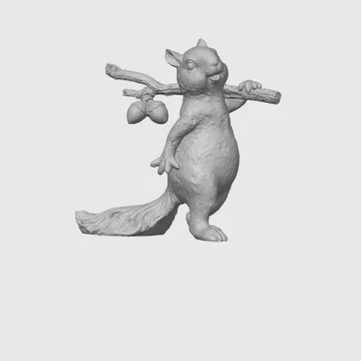 Mô hình chú sóc (squirrel) 3D dễ thương trang trí bàn làm việc
