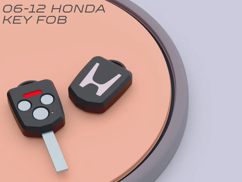 Vỏ Key Fob thay thế cho xe Honda đời 2006–2012 (không cần vít) - Image 1