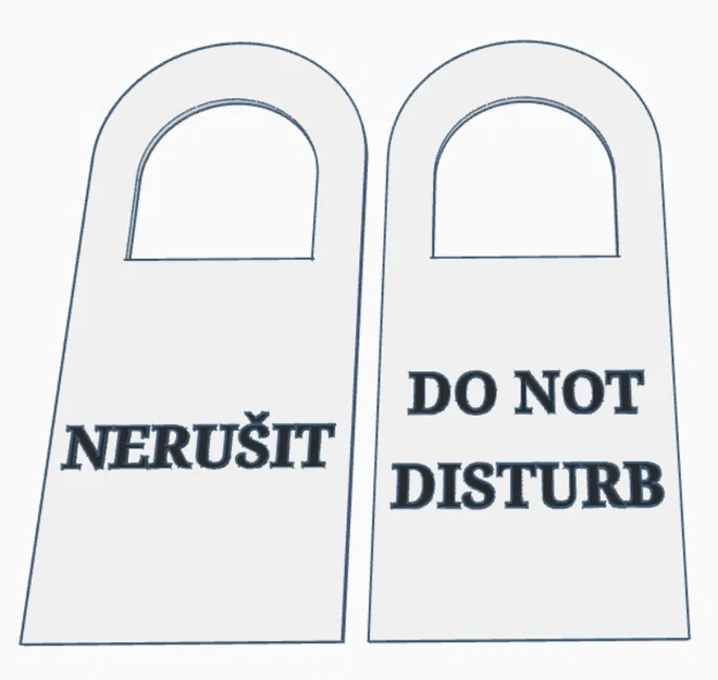Visačka na dveře 8 (Door Sign 8) – Thẻ treo cửa - Image 1