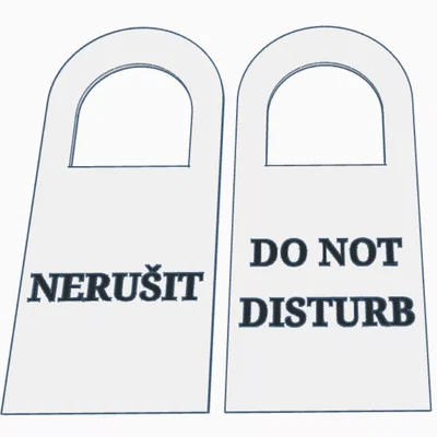 Visačka na dveře 8 (Door Sign 8) – Thẻ treo cửa