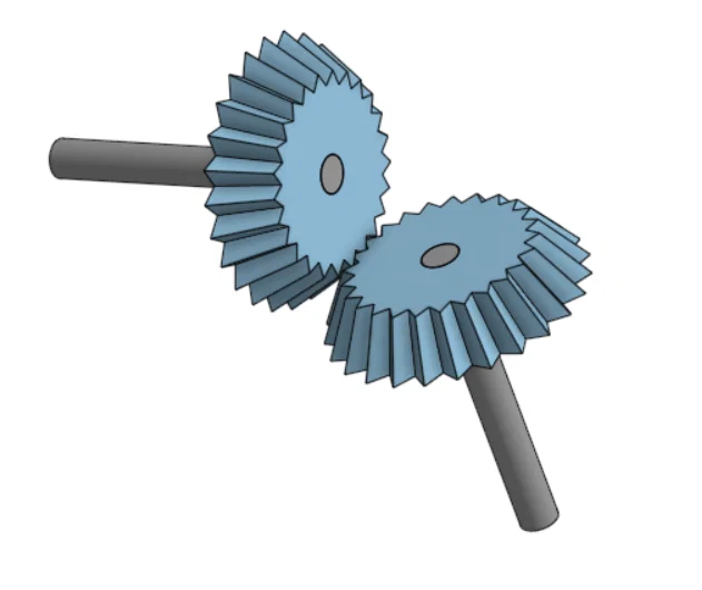 Bộ Bevel Gear Kèm Axle (Trục) – Truyền Động 90° - Image 1