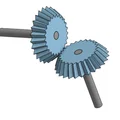 Bộ Bevel Gear Kèm Axle (Trục) – Truyền Động 90° - Thumbnail 1