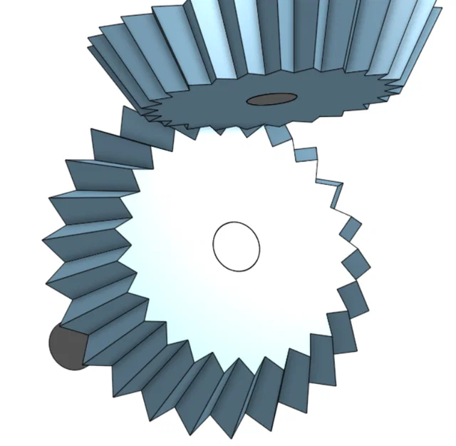 Bộ Bevel Gear Kèm Axle (Trục) – Truyền Động 90° - Image 2