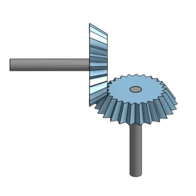 Bộ Bevel Gear Kèm Axle (Trục) – Truyền Động 90°