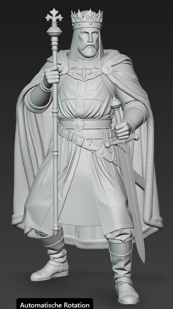 Mô hình 3D Vị Vua Chiến Binh King Lionheart 1 (Tỉ lệ 1:24) - Image 2