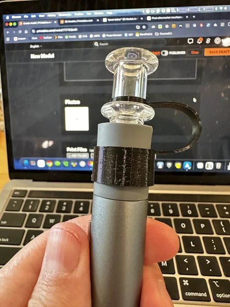 Dây tether TPU cho glass mouthpiece Puffco Pivot (Puffco Pivot Tether Glass Mouthpiece TPU) - Image 2