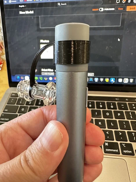 Dây tether TPU cho glass mouthpiece Puffco Pivot (Puffco Pivot Tether Glass Mouthpiece TPU) - Image 4