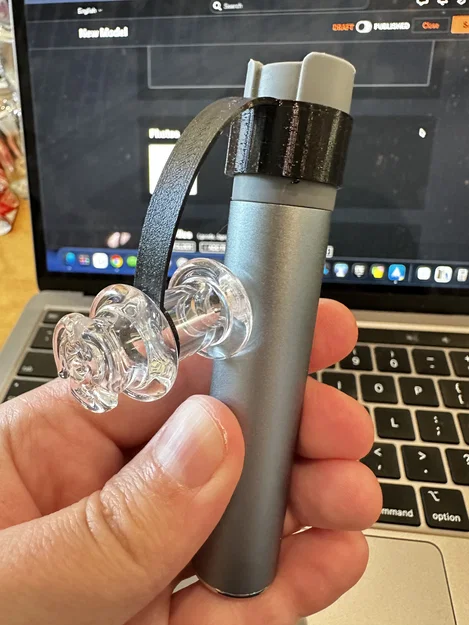 Dây tether TPU cho glass mouthpiece Puffco Pivot (Puffco Pivot Tether Glass Mouthpiece TPU) - Image 5