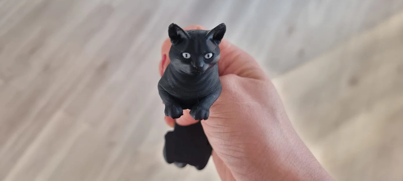 Mô hình mèo đen cử động linh hoạt (Articulated Black Cat) in 3D - Image 2
