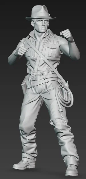 Mô hình Indiana Jones (Harrison Ford) tỉ lệ 1:24 dành cho in 3D - Image 2