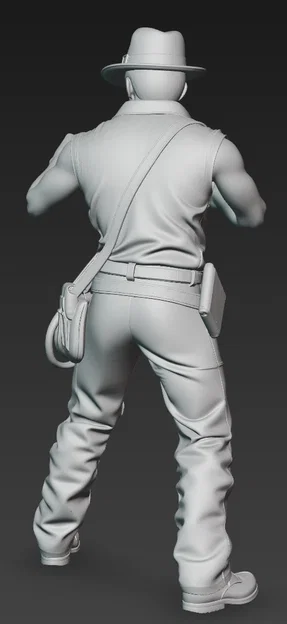 Mô hình Indiana Jones (Harrison Ford) tỉ lệ 1:24 dành cho in 3D - Image 3