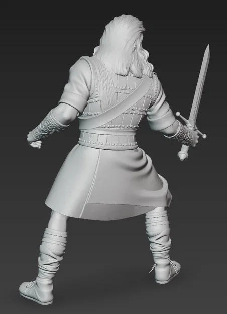 Mô hình 3D Sir William Wallace – Chiến binh huyền thoại Braveheart - Image 3