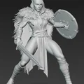Mô hình Nữ Chiến Binh Bộ Lạc (Tribal Warrior 4) cho in 3D - Thumbnail 2