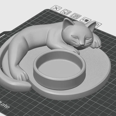 Gạt tàn mèo lười (Lazy Cat Ashtray)