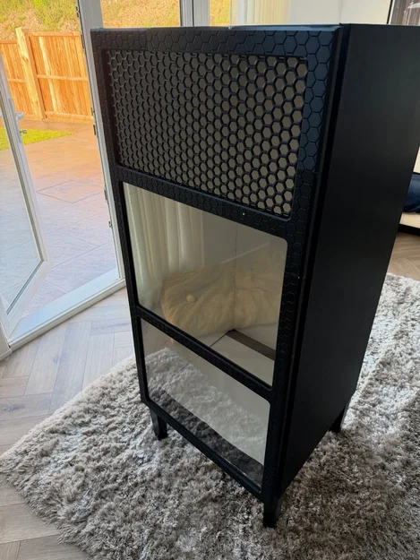 Khung cửa IKEA Platsa 120x60 có thông gió và tấm chắn trong suốt - Image 1
