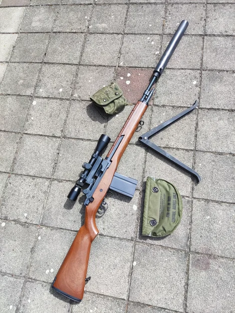 Ống giảm thanh airsoft (prop) cho súng trường M14/M21 – Chiến tranh Việt Nam - Image 5