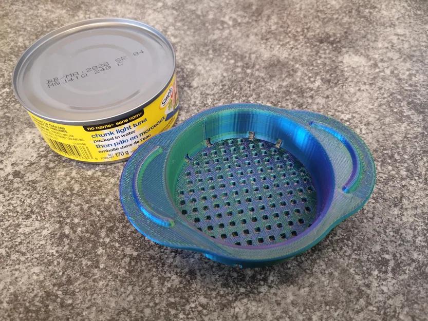 Dụng cụ lọc nước hộp thực phẩm (Can strainer) in 3D tiện dụng - Image 5