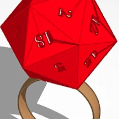 Nhẫn d20 Ring thiết kế độc đáo cho game thủ RPG