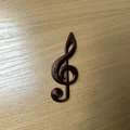 Mô hình 3D Khóa Sol trang trí tinh tế cho người yêu âm nhạc - Thumbnail 3