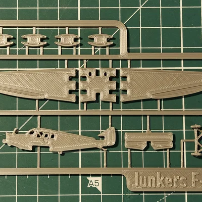 Junkers F-13 Kit Card – Mô hình lắp ráp