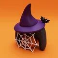 Halloween – Stand DualSense nón phù thủy | Giá đỡ tay cầm ma mị STL - Thumbnail 2