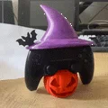 Halloween – Stand DualSense nón phù thủy | Giá đỡ tay cầm ma mị STL - Thumbnail 3