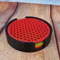Holder đựng coaster + Coaster (lót ly) in 3D - Thumbnail 1